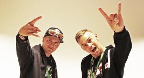 Antti Leppänen and Juha Ruokolanen, of Stunt Freaks Team, at Tubecon 2015